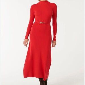 Evernew red Long Sleeve Dress